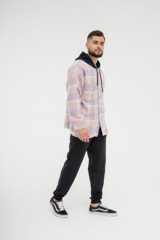 Рубашка утепленная,  толстовка c капюшоном оверсайз - Knitka wear фото 6