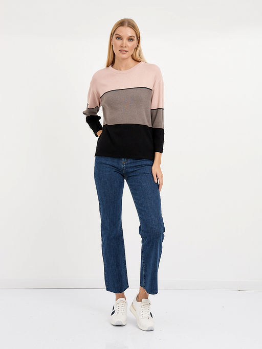 джемпер женский трехцветный из вискозы - Glenfield фото 2