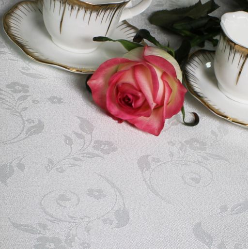 Арт. 13005/2/PВ/170, НЕЗАБУДКА, цвет ЭКРЮ (СЛИВКИ), тефлоновая пропитка, ГОТОВЫЕ СКАТЕРТИ ширина 160 см x высота 120 см