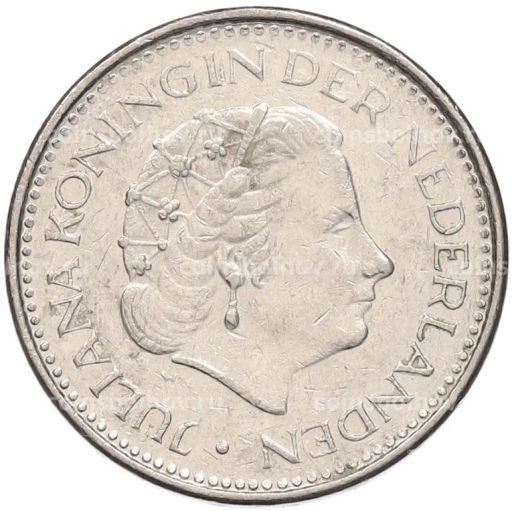 Монета 1 гульден 1980 года Нидерланды