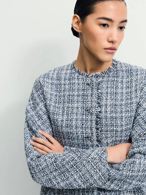 Твидовый жакет в клетку / Zarina