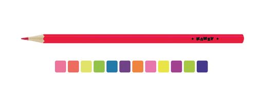 KANZY Мои друзья птицы Набор неоновых карандашей NCP-2012 заточенный 8 х 12 цв - Expert complete фото 3