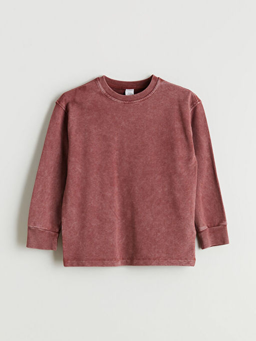 Bisiklet Yaka Erkek ?ocuk Sweatshirt