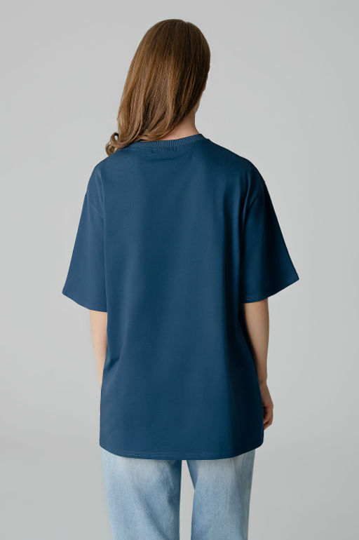 Арт. 3188 Футболка женская оверсайз 42-48 (4 шт) Цвет:изумрудный - Калинка фото 5