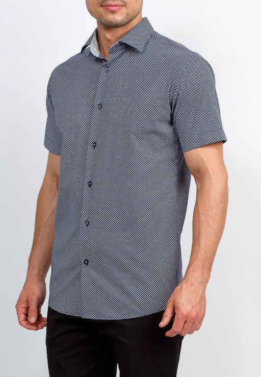 Сорочка мужская короткий рукав GREG 223/107/06/Z/1 STRETCH  фото 9