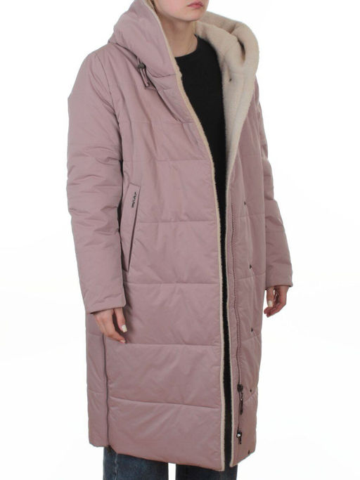 T-9115 LILAC Пальто зимнее женское (верблюжья шерсть)
