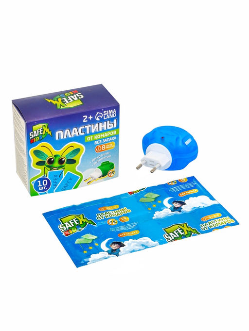 Цена за 2 шт. Комплект от комаров SAFEX KIDS (фумигатор+пластины), 1 шт.  фото 5