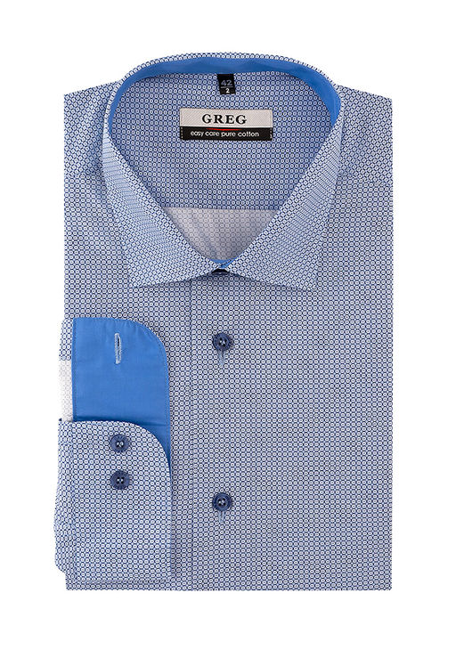 Сорочка мужская длинный рукав GREG 223/131/8919/Z/1_GB  фото 2
