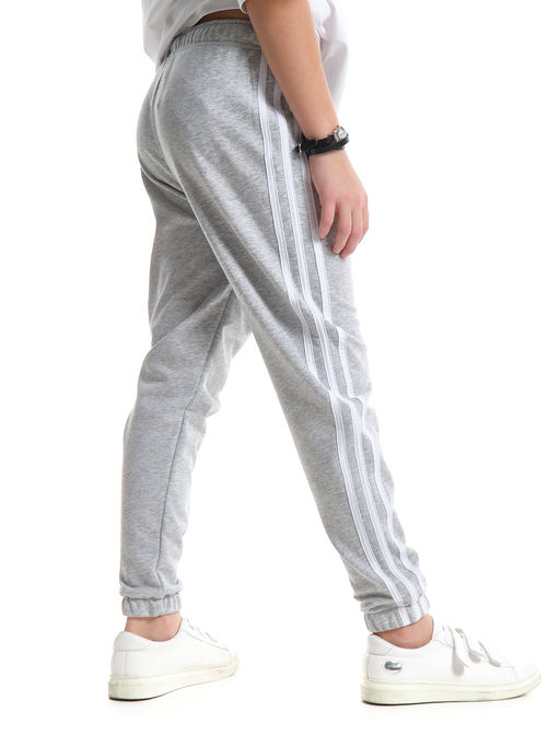 Брюки для девочки с лампасами UD 8075 серый меланж - Mini maxi фото 2