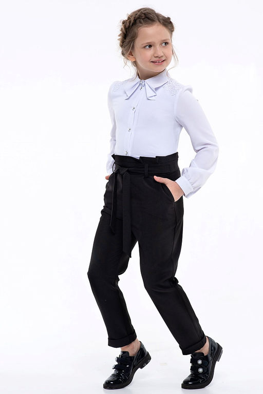 Школьные брюки для девочки Mooriposh, модель 0413