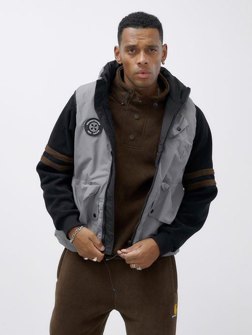 Жилет мужской утепленный спортивный серого цвета 15323Sr - Mtforce фото 16