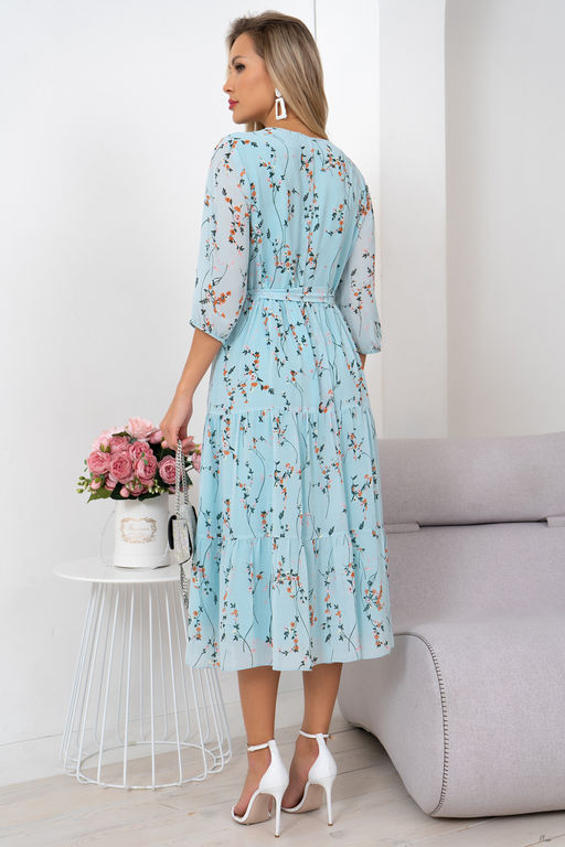 Платье Хелен (голубой) Р11-1075/5 - Николь фото 7