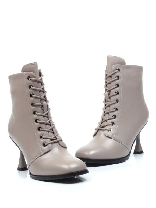 04-E29W-15HK BEIGE Ботинки зимние женские (натуральная кожа, натуральный мех) - Фабричный китай фото 13