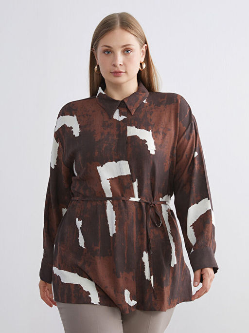 Batik Desenli Kad?n G?mlek Tunik