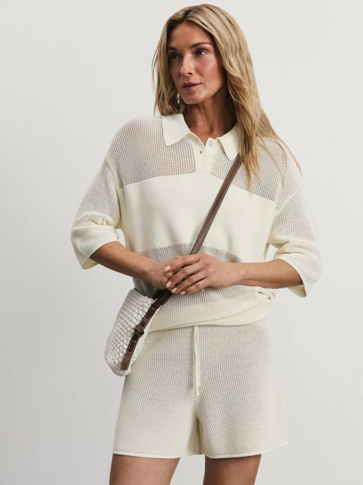 Вязаные шорты из вискозы / Zarina  фото 2