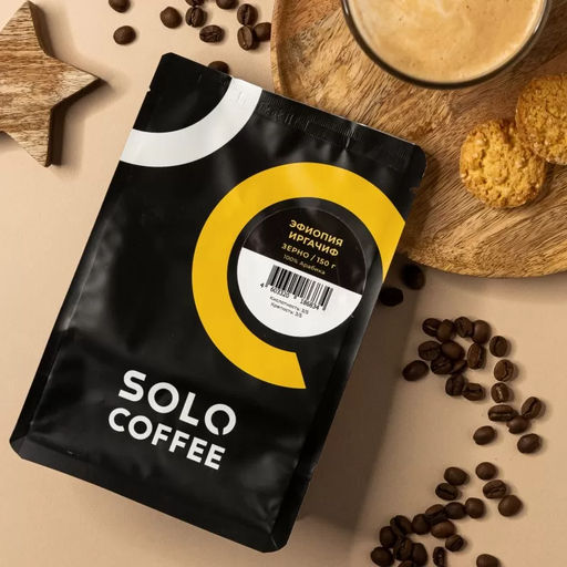Кофе в зернах Solo Coffee Эфиопия Иргачифф (100% арабика), свежеобжаренный  фото 5