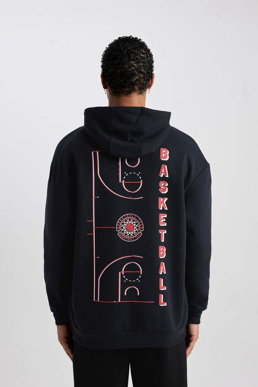 DeFactoFit Толстовка свободного покроя с капюшоном и надписью NBA NBA  фото 10