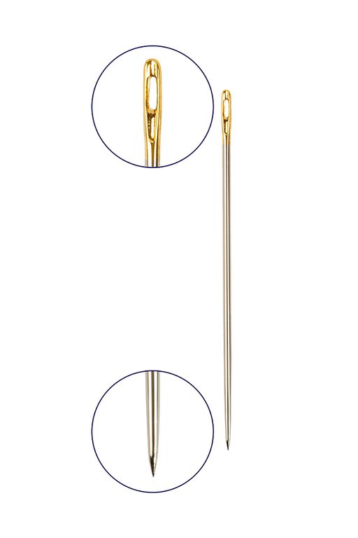 Иглы для шитья ручные Gamma N-301 для шитья №3-9 20 шт. в блистере острые