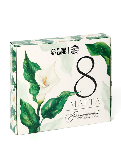 Чай подарочный 8 Марта, листовой 2 шт. ? 20 г, пакетированный 12 шт. - Фабрика счастья фото 3