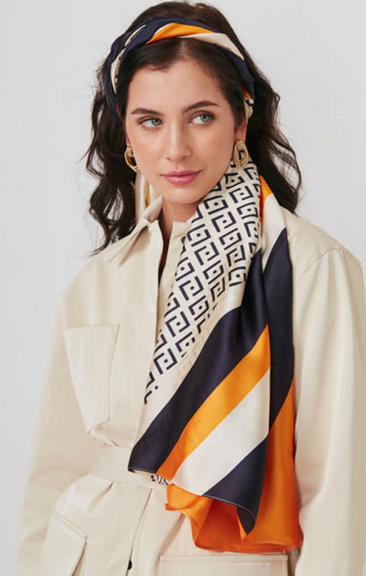 Большой, мягкий, тонкий и очень нежный двусторонний палантин с рисунком - Tantino фото 11