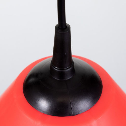 Подвес «Конус» 1×15 Вт Е27 МОДЕЛЬ: BR=00270 черный/красный 25×25×15 см