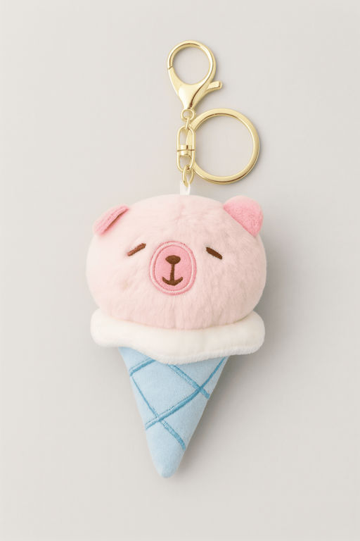 Мягкая игрушка - брелок "Pig ice cream", mix, 11 см