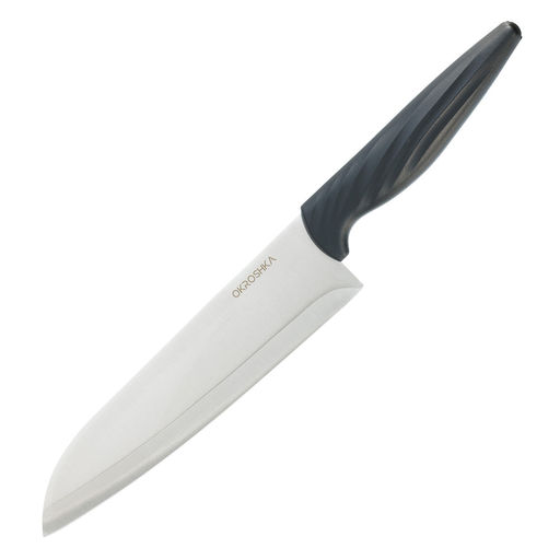 Нож сантоку OKROSHKA КРУТОН, лезвие 18,7 см OK912P-W-SN