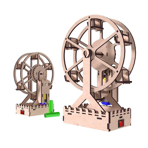 Электронный конструктор «Колесо обозрения», работает от батареек