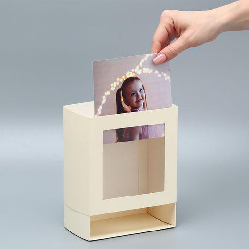 Цена за 5 шт. Коробка подарочная складная с пластиковым окном, упаковка, «Топленое молоко», 14×14×8 см