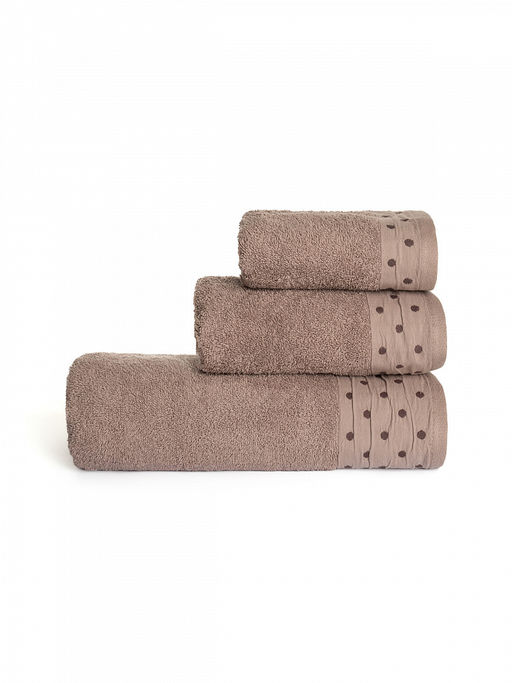 Полотенце для тела 70x140 светло-коричневый махровая ткань - Lucky фото 6