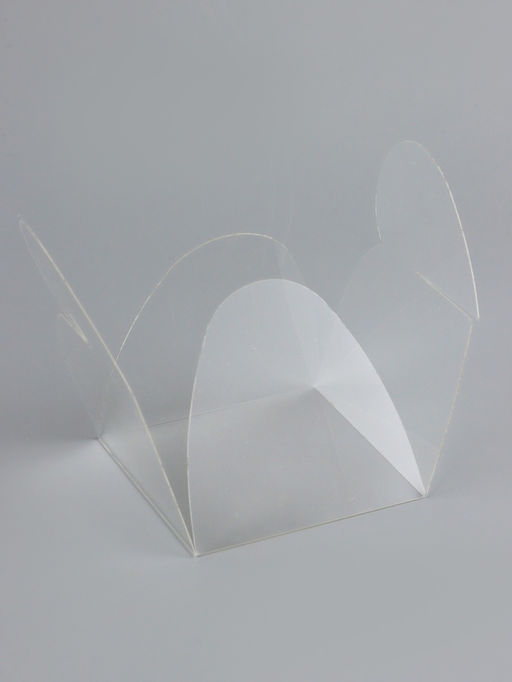 Цена за 5 шт. Складная прозрачная коробка из PVC, для упаковки подарков, 6.6?6.6?3 см - UPAK LAND фото 3