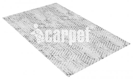 Коврик вырезной icarpet PRINT антискользящий (142) "Соты Омега" 50х80 светло-серый