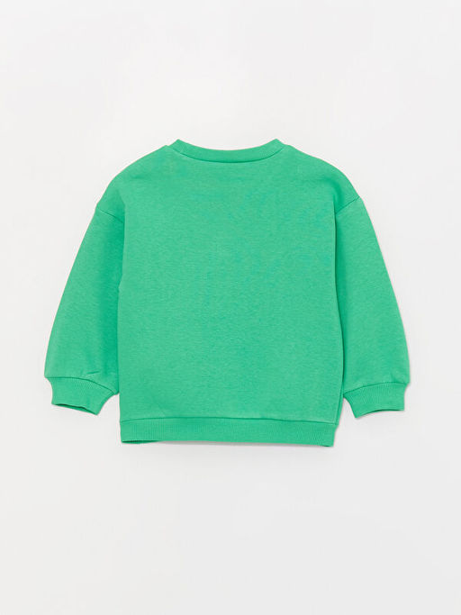 Bisiklet Yaka Uzun Kollu Bask?l? K?z Bebek Sweatshirt - Waikiki фото 3