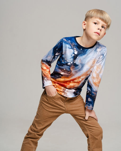 Дизайнерский детский лонгслив SAHAR art lab