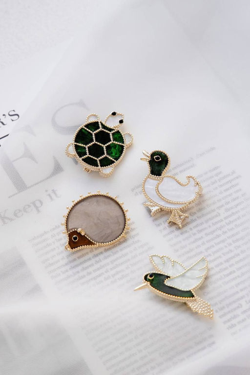 Брошь Арт. 3V-5911-Y - MyGemma фото 2