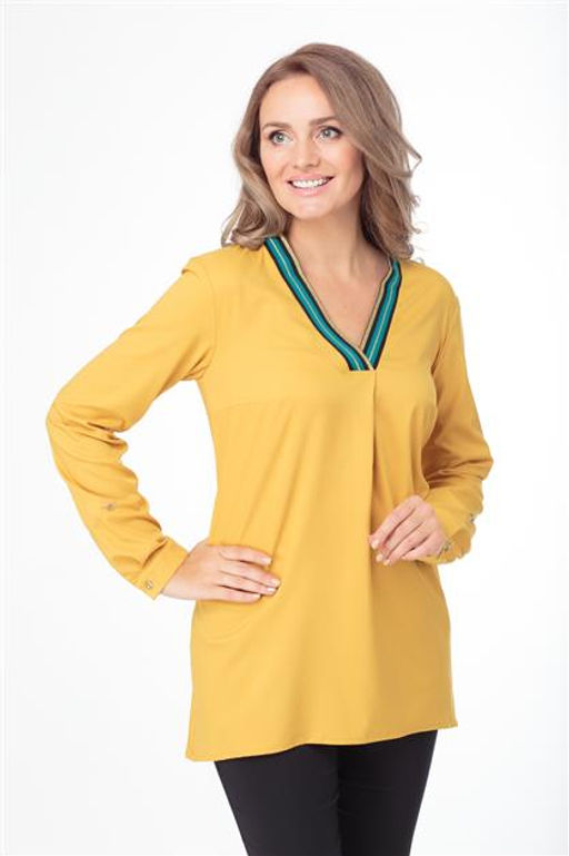 Блуза ANELLI 479 жёлтый  фото 3