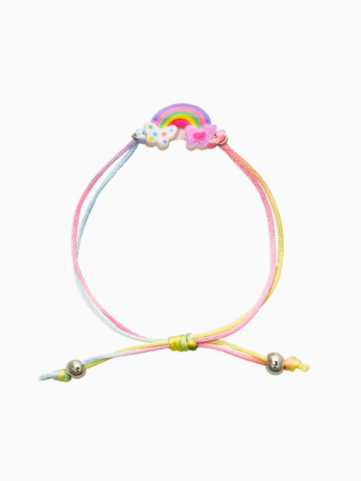 Цена за 2 шт. Браслет детский набор 3 шт. «Выбражулька. Радуга», подвеска с бусиной, разноцветный