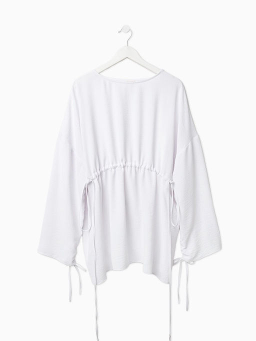 Костюм женский (туника, брюки) MINAKU: Casual Collection, размер 56, белый