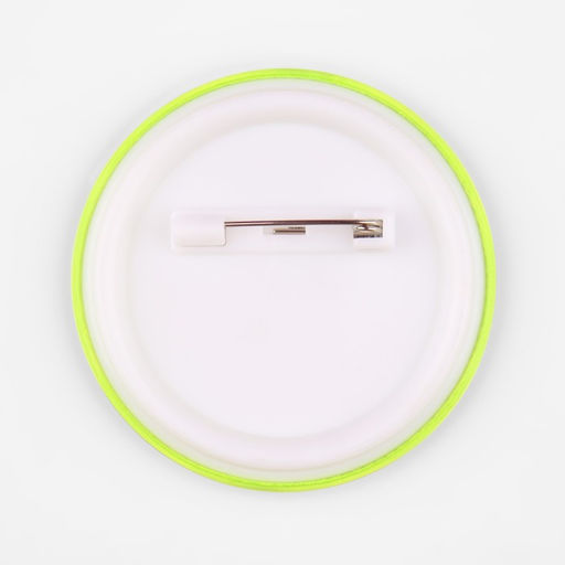 Цена за 5 шт. Светоотражающий значок «Всем мир», d=5.8 см, жёлтый