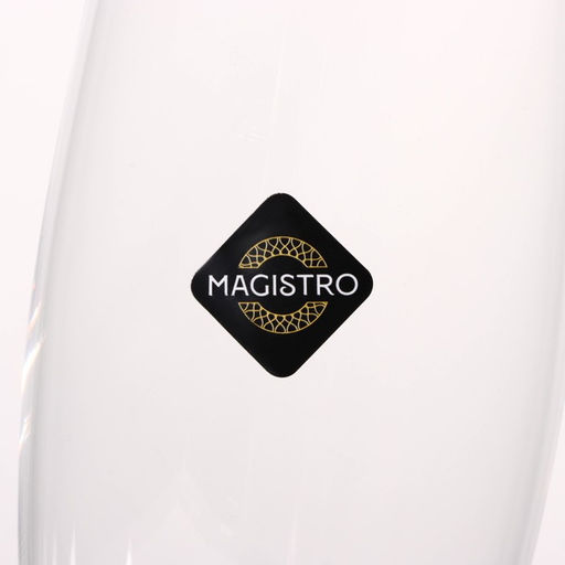 Бокалы для шампанского Magistro «Иллюзия», 180 мл, 5.5×27.5 см, набор 6 шт., стекло, прозрачные