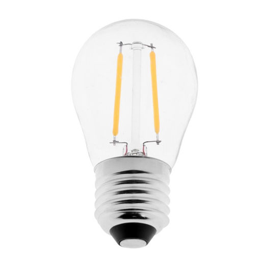 Цена за 2 шт. Лампа светодиодная Luazon Lighting шарик, G45 , E27, 2 Вт, 3000К, прозрачная