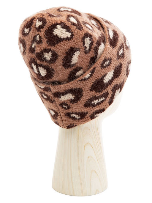 Шапка жен. анг+нейл LB-N88048 taupe/d.brown - Labbra фото 2