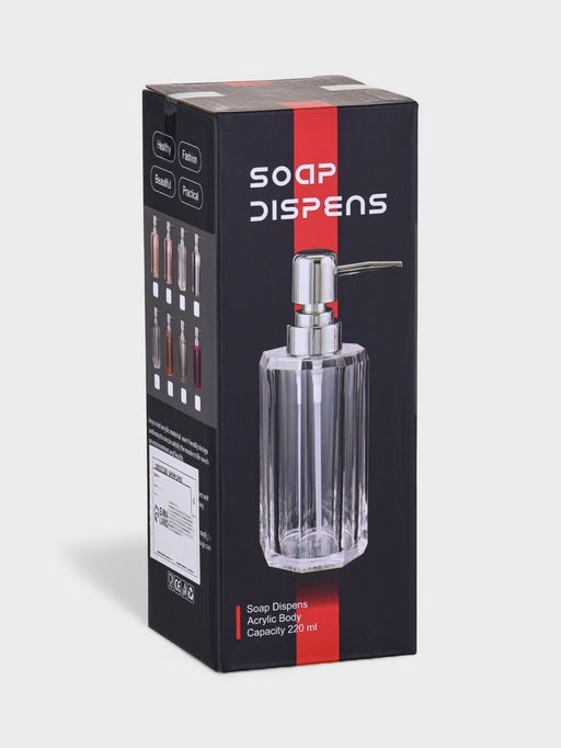 Дозатор для мыла «Кристалл», 200 мл, пластик