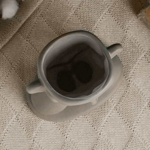 Фигурное кашпо для цветов Голова юноши, 600 мл, h=26 см, керамика, серое - Take it easy фото 3