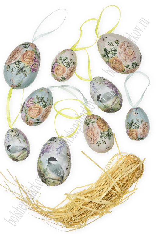 Пасхальный декор Яйца SF-7862, ассорти №1