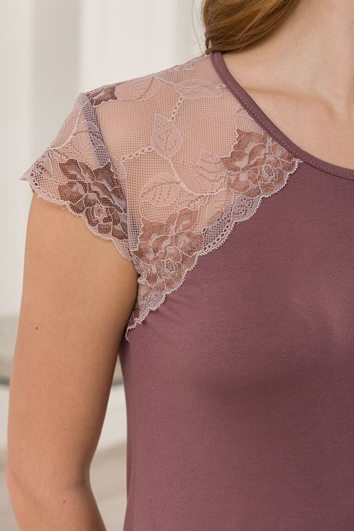 Ночная сорочка из вискозы Тельма капучино - Амадэль фото 5