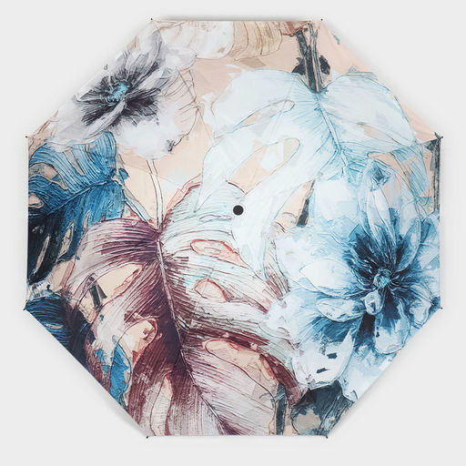 Зонт механический Фауна, эпонж, 4 сложения, 8 спиц, R = 48 см, цвет МИКС - Simaland фото 2