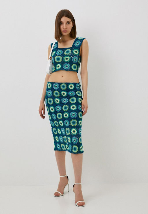 Укороченный ажурный топ - Incity фото 3