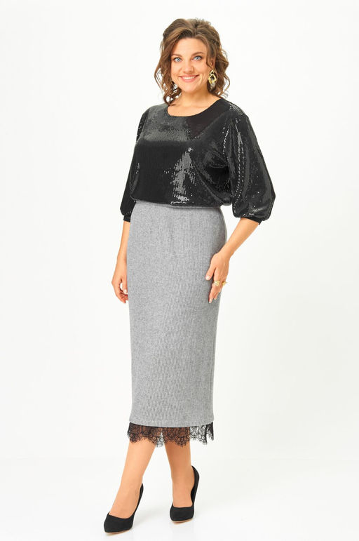 Юбка ANDINA CITY 1020-25 серый