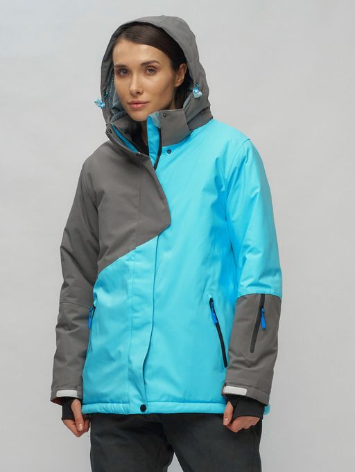 Горнолыжный костюм женский большого размера голубого цвета 02278Gl - Chunmai фото 9
